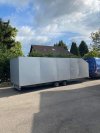 Remorque 7m10 x 2m20 hauteur 1m80 idéal pour 2 machines
